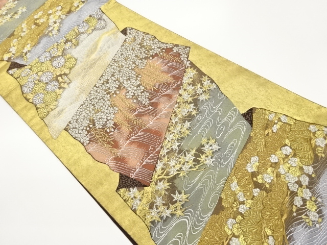 JAPANESE FUKURO OBI / WOVEN SEASONAL PATTERNS